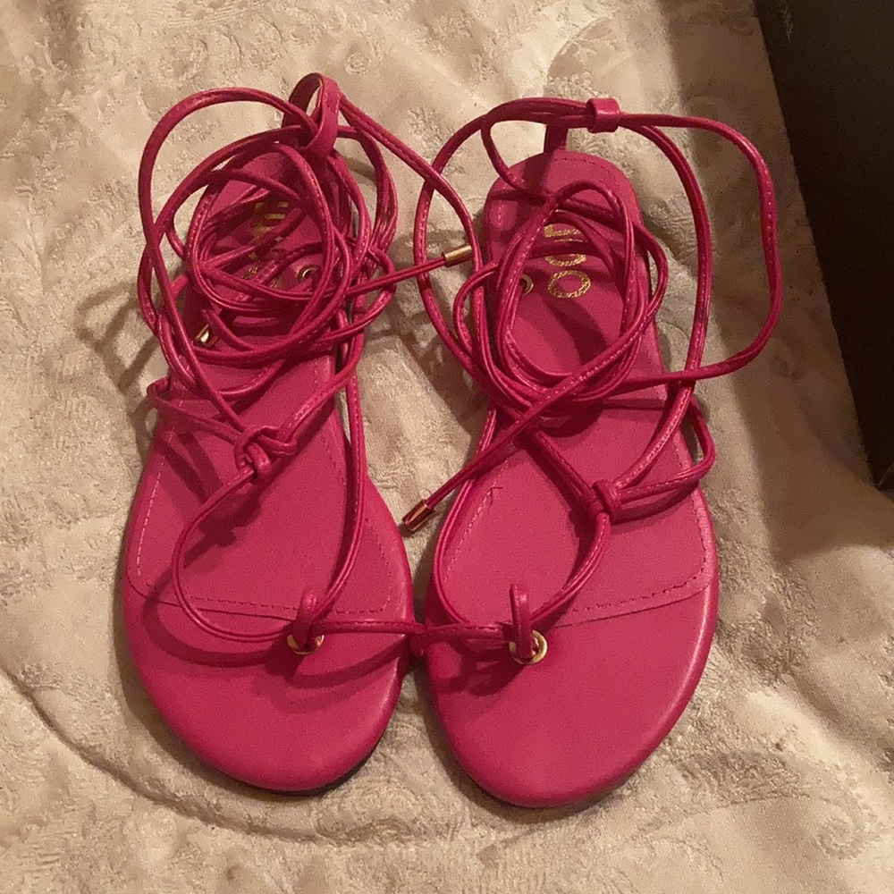 Tie up sandals